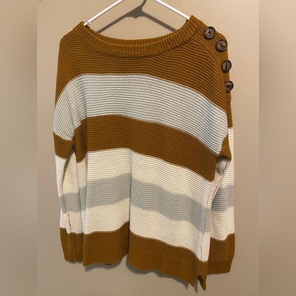 Fall Color Block Sweater - Picture 1 of 3